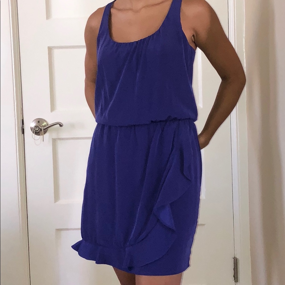 Aqua purple minidress XS